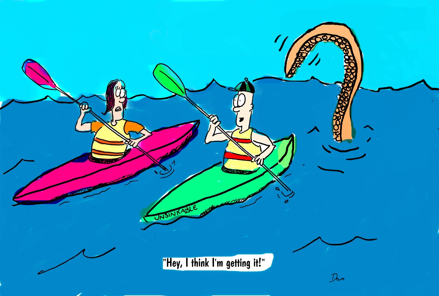Cartoon Kayak